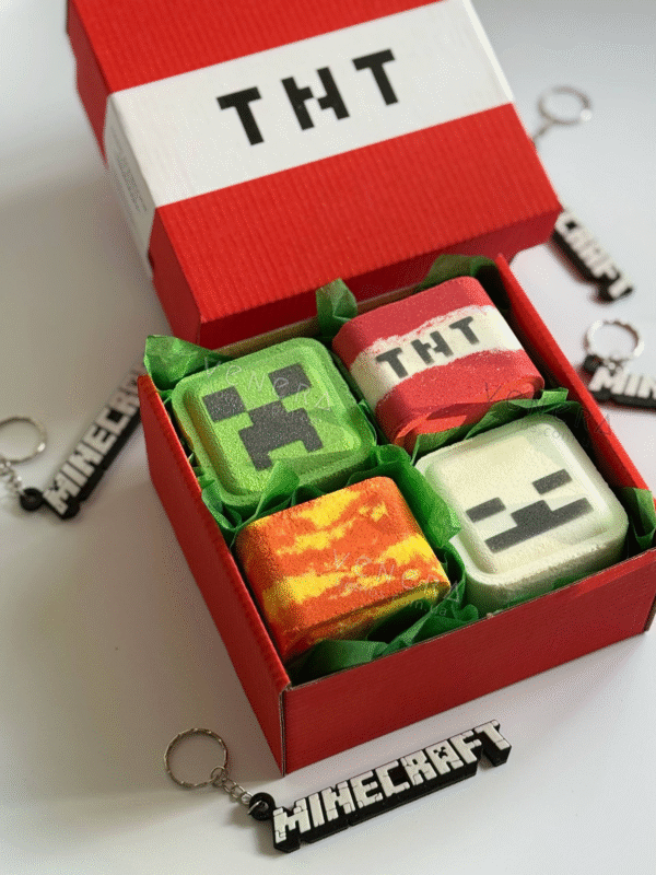 Подарунковий набір бомбочок для ванни «Майнкрафт»