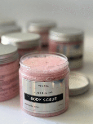 Гідрофільний скраб для тіла Малинове смузі — 200 мл